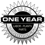 Lawn and Sprinkler Installation one Full Year Warranty